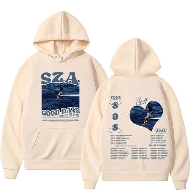 Sueño Sudaderas con cuello redondo informales y versátiles a la moda para mujer, sudaderas con retales de manga larga para uso diario Beige L