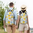 thumbnail image 6 of Daiia Ducks and Anchors Vintage Canvas Backpack for Men and Women ,Hiking Backpack,Travel Laptop Bag for School,Large Capacity Backpack, 6 of 8