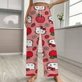thumbnail image 2 of Hello Kitty Womens Comfy Pajama PJ Pants Lounge Pants Sleepwear Drawstring PJ Bottoms Pants, 2 of 7