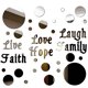 thumbnail image 1 of Adhesivo decorativo para pared Bienvenido Solid Circle Love Life Laugh, 1 of 5