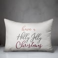 thumbnail image 3 of Creative Products Fancy Holly Jolly Script 14x20 Spun Poly Pillow, 3 of 3