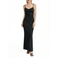 thumbnail image 3 of Women Long Bodycon Dress Solid Color Cowl Neck Sling Cocktail Dress, 3 of 6
