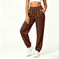 thumbnail image 2 of JOANKDMI Athletic Pants for Women Joggers Comfy Elastic Waistband Slim Tapered Fit with Deep Side Pockets Cuffed Ankle Soft French Terry for Gym Running Track Pants, 2 of 7