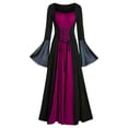 thumbnail image 1 of DuoJiaJ Performance Médiévale pour Femmes Robe Chemise Irlandaise à Manches Trompette avec Corset Robe Traditionnelle Fête et Party Femmes m Cosplay Gothique Rétro Robe Corset à Manches Longues, 1 of 3