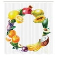 thumbnail image 3 of Ambesonne Fruit Shower Curtain, Nature Food Vegetables, 69"Wx84"L, Multicolor, 3 of 5