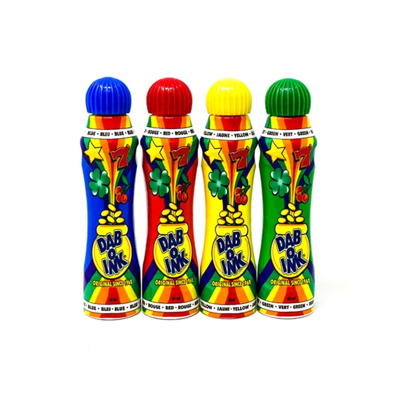 - Assorted Colours Pack of 3 Bingo Dabber Pen Blue & Yellow in one pack Red 