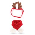 thumbnail image 1 of Disfraz Navideño Para Mascotas Reno Asta Diadema Bufanda Roja Festivo Ajustable Adorable Mascota Bandana Decoración Para Fiesta De Navidad Perro Gato matsuzay PT000986-00, 1 of 6