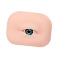thumbnail image 2 of Xuanheng 3D Silicone Eye Model Eyebrow Line Practice Multipurpose Makeup Practice Aid blue left, 2 of 8