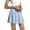 Blue, variant on Women's High Waisted Tennis Skirts Pleated Skorts Skirts For Women With Shorts Pocket Poodle Skirts for Women, Size M