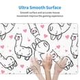 thumbnail image 4 of Xecao Alpacas and Hearts for Waterproof Mouse Pad - Extended Contour Mouse Mat, Large Gaming Mousepad Laptop Keyboard Mat with Non-Slip Rubber Base, 4 of 8