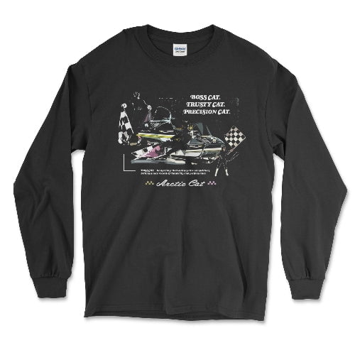 Retro Arctic Cat Long Sleeve Snowmobile Classic Vintage Tee