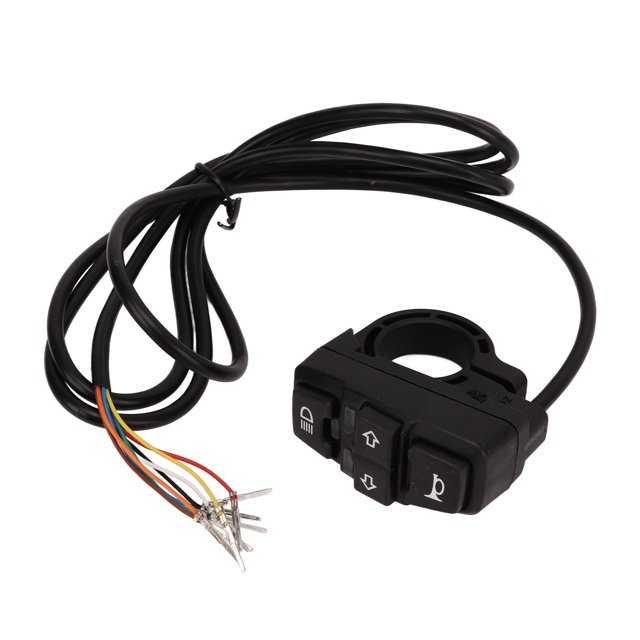 Handlebar Switch, Bike Head Light Horn Switch Compact Lightweight 36V 48V For Motorcycles