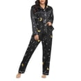 thumbnail image 4 of BOOMNY Women's Pajama Sets 2 Peice Pjs Set for Women Graphic Long Sleeve Buttons Sleepwear Tops Pants Homewear Loungewear Sets, 4 of 4