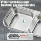thumbnail image 4 of Bol de comida para gatos de acero inoxidable, cuenco de comida para gatos, cuenco de agua para perros y gatos, comida y agua integradas, protección contra el cuello anti vuelco, acero inoxidable, no g, 4 of 6