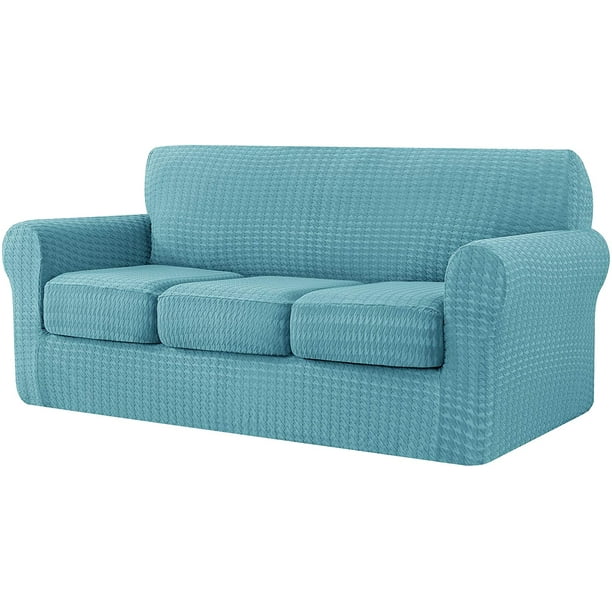 CHUN YI 4 Piece Houndstooth Stretch Sofa Cover Couch Slipcover Separate