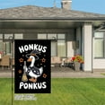 thumbnail image 3 of AMHNF Honkus Ponkus Witch Duck Linen Garden Flag for Halloween Home Outdoor Garden Yard Decor 12x18 inch, 3 of 5