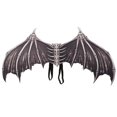 thumbnail image 1 of Tenue d'Os de Diable Non Tissée Halloween Pliable pour Cosplay de Fête Accessoires Portables pour Mascarade Carnaval Noir, 1 of 9