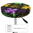 thumbnail image 4 of Haiem Mardi Gras1 Cushion Round Bar Chair Seat Cover Bar Chair Cushion Covers Elastic Washable Bar Chair Cover,Protects from Scratches and Stains-12 inch, 4 of 7