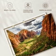 thumbnail image 6 of Elephant Stock Zion National Park Mountainscape Wall Art - Horizontal Canvas Wall Art - Living Room Wall Decor - Nature Canvas - Blue And Brown Decor - 45" x 30", 6 of 8
