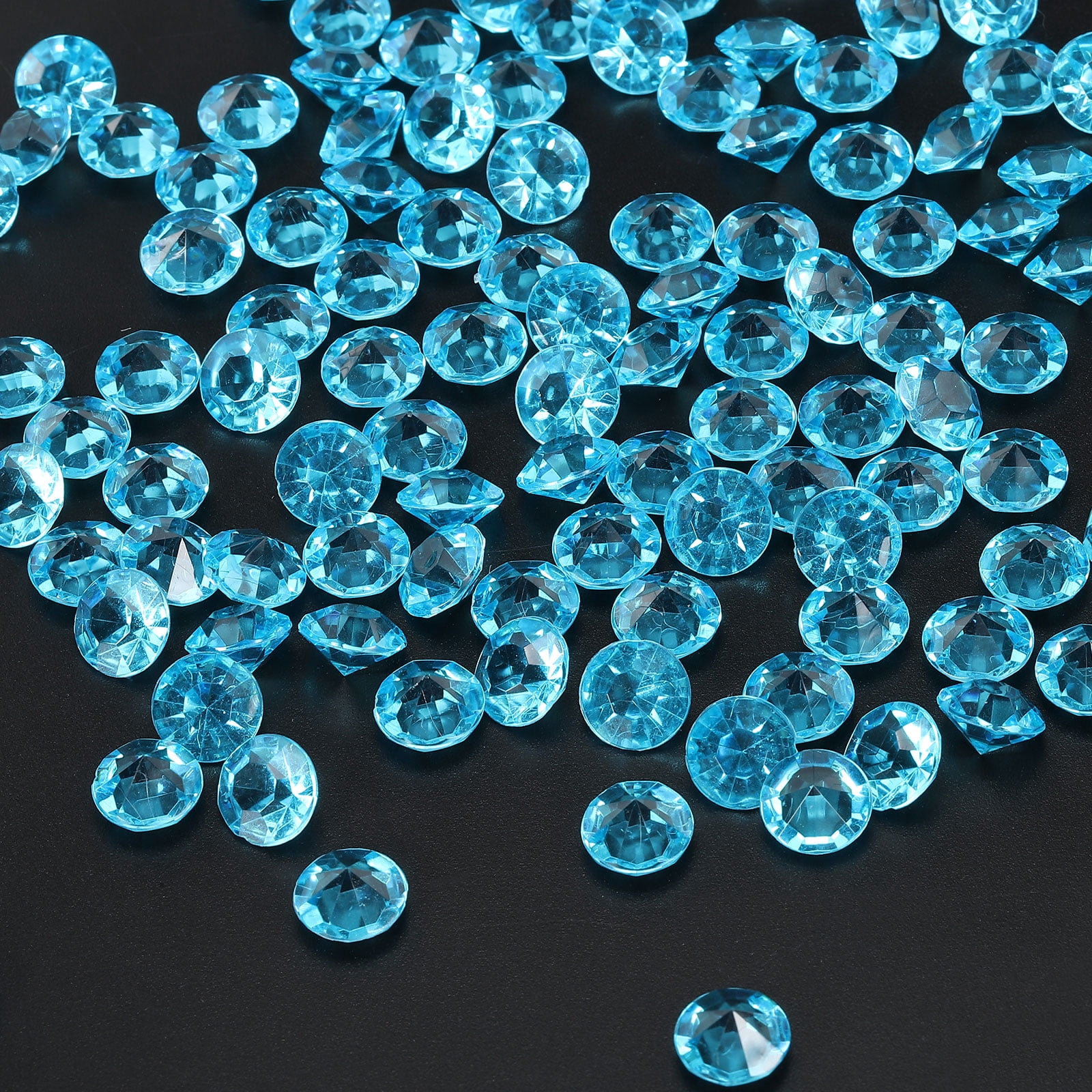 Acrylic Diamonds Vase Fillers Plastic Fake Crystals Gems for Wedding Decor Blue