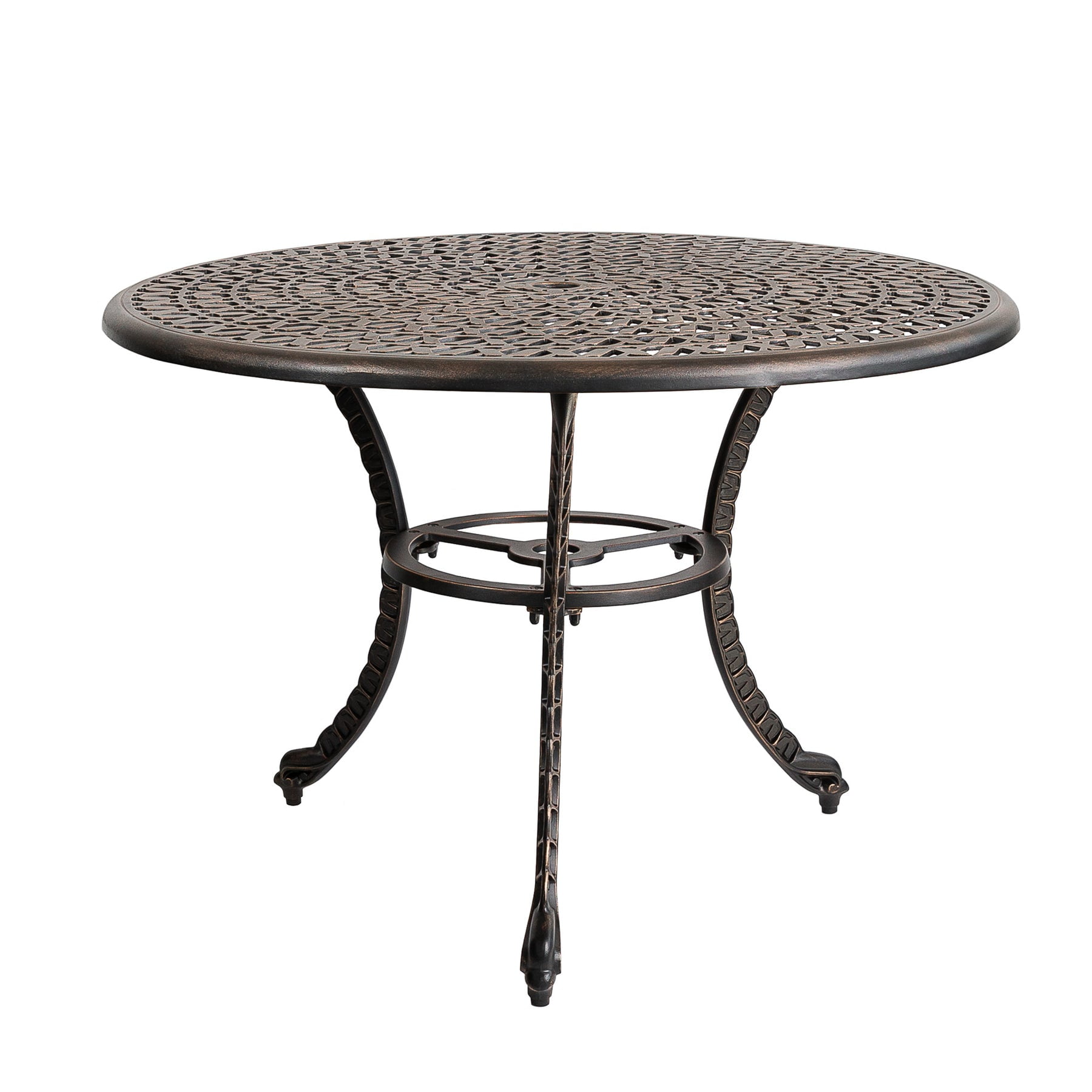 Kinger Home 41" Patio Dining Table, Round Outdoor Table, Outdoor Dining