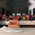thumbnail image 3 of IDEA4WALL 4pcs The Last Supper by Leonardo Da Vinci Wallpaper Removable Large Wall Stickers for Home Decoration - 66x96 inches, 3 of 6
