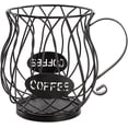 thumbnail image 1 of Soporte para cápsulas de café y taza organizadora, cesta para cápsulas de café de taza K de gran capacidad para barra de mesa de café, almacenamiento de cápsulas de café expreso, 1 of 5
