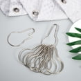 thumbnail image 2 of 20 Pcs Shower Curtain Hooks Gourd Shaped Curtain Buckles Rustproof Metal Window Display Hooks (Silver), 2 of 8