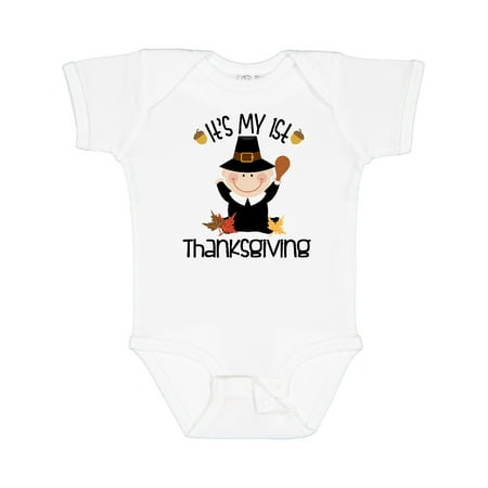 

Inktastic 1st Thanksgiving Pilgrim Boy Gift Baby Boy Bodysuit