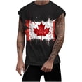 thumbnail image 2 of Momasggi Men's Graphic Tank Tops Summer Crewneck Sleeveless Tees Gym Workout Tank Top Loose Fit Holiday Shirts Black 2XL, 2 of 5