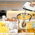 thumbnail image 3 of 7-Speed Electric Hand Mixer, 4 Large Mixing Bowls Set, Handheld Mixers with Whisks Beater, Stainless Steel Metal Nesting Bowl Measuring Cups Spoons Kitchen Cake Blender for Baking Supplies, 3 of 5