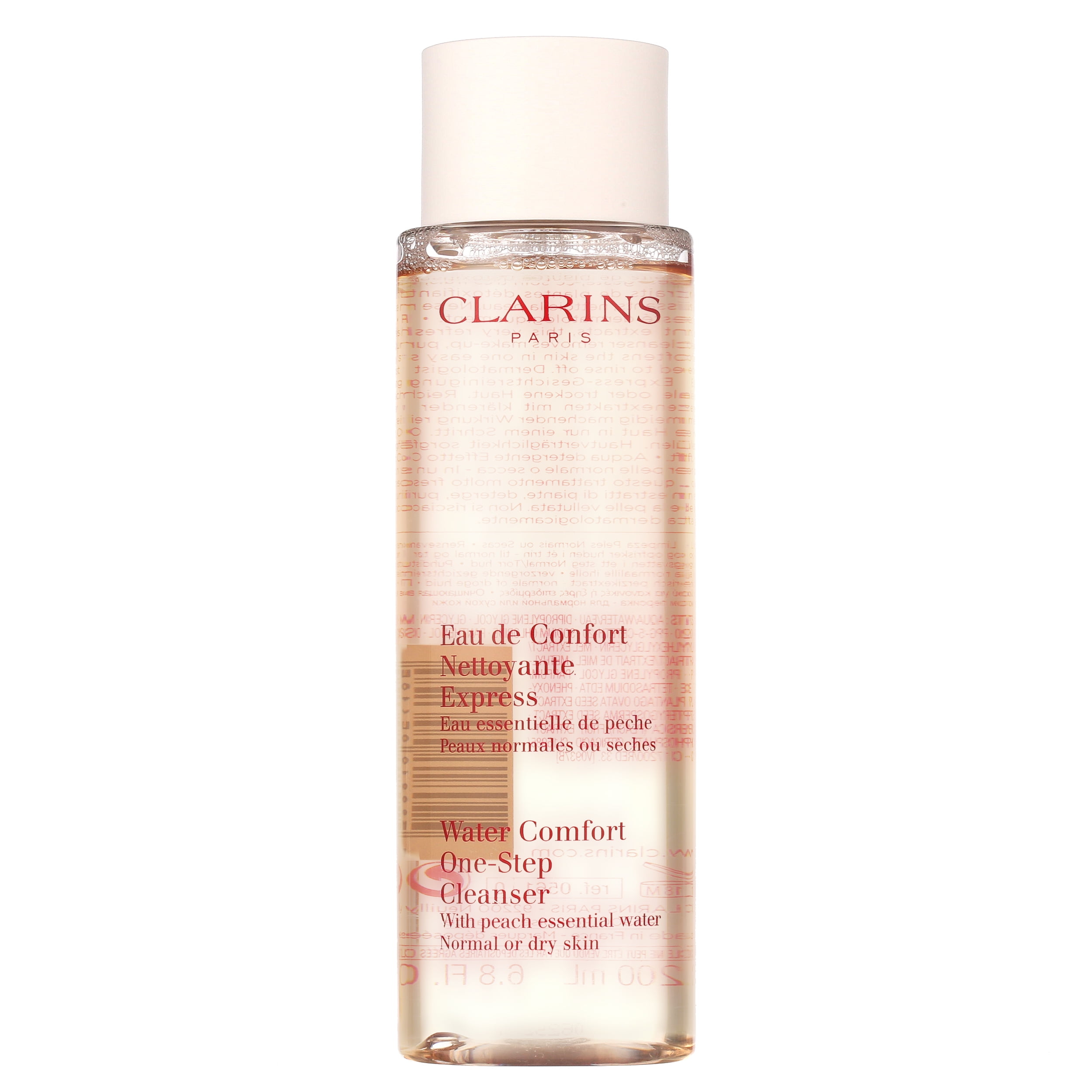 clarins peach water