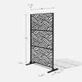 thumbnail image 4 of Veradek Outdoor Privacy Screen 3-Panel Set w/ Stand - (Flowleaf), 4 of 10