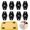 Black, variant on YLOHUIL Self Adhesive Caster Wheels, 360° Swivel Furniture Wheels with Strong Tape, No Drill Casters for Small Appliances and Storage Bins, 4 Pack, Black