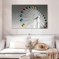 thumbnail image 2 of Elephant Stock Ferris Wheel Pop Wall Art - Horizontal Canvas Wall Art - Living Room Wall Decor - Decor Elements Canvas - Gray And White Decor - 48" x 32", 2 of 8