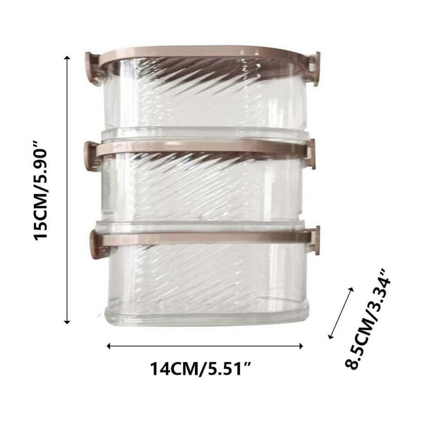 Caja de almacenamiento de especias, bote de condimentos con tapa, organizador para pimienta de Sichuan, hierbas secas, contenedor hermético apilable para encimera o armario de cocina para la