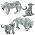 thumbnail image 6 of Fridja Colorful Simulation Mini Snow Leopard Animals And Small Animals Suit Model Ornaments, 6 of 7
