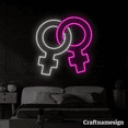 thumbnail image 2 of Craftnamesign Gender Symbol of Women Neon Sign for Bar Club Bedroom Wall Decor, 2 of 5