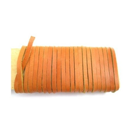 Latigo Handle Light - Lace Lacing Leather Topgrain Latigo Light Sienna Brown 12 Feet 2 Pieces