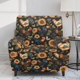 thumbnail image 2 of Xoenoiee Rooster Chicken Sunflower Butterfly Print Recliner Cover with Pockets Reclining Slipcover 4-Pieces Lazy Boy Recliner Sofa Chair Cover with Elastic Bottom for Recliner Furniture Protector, 2 of 7