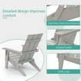 thumbnail image 5 of Sonerlic 1 Peak Folding Outdoor Patio Adirondack Chair Wide Armrest for Lawn and Beach,Light Gray, 5 of 8