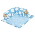 thumbnail image 4 of Túnel cama escondite para mascotas Yinane con jugar pelota juguete transpirable Kitty cueva interactivo talla L azul, 4 of 8