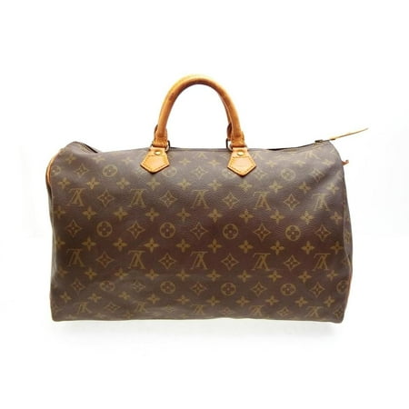 Louis Vuitton City Bag - Speedy Monogram 40 227854 Brown Coated Canvas Satchel