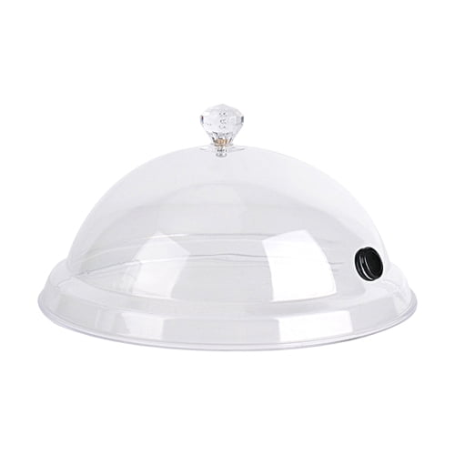 Smoking Cloche Dome Cover for Plates Bowls, Dome Lid Smoking Gun Plastic Covers, Suitable for Bar BBQ Drinks Cooking Meat Cheese Cocktails Steak