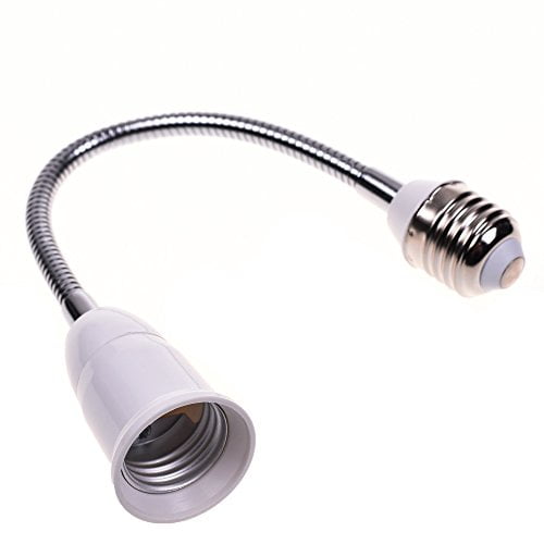 BCP 12inches E27 to E27 LED Light Bulb Lamp Holder Flexible Gooseneck