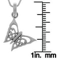 thumbnail image 3 of Jewelry Trends Sterling Silver Celtic Butterfly Pendant on 18 Inch Box Chain Necklace, 3 of 3