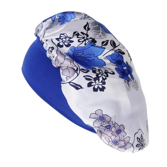 Satin Sleeping Cap Salon Bonnet Hat Chemo Cap Blanco jinwen Gorra con capucha floral satinada