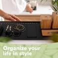 thumbnail image 6 of Bamboo Serving Tray - 26" x 9" x 0.75" - Black - 3 Trays, 6 of 16