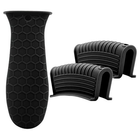 

Silicone Hot Handle Holder Cover Set Assist Pan Handle Sleeve Potholders Cast Iron Skillets Handles Grip Covers