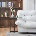 thumbnail image 5 of Ktaxon C Shaped End Table, Sofa Side Table for Living Room, Couch and Recliner Snack Table for Bedroom, Grey, 5 of 10